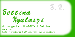 bettina nyulaszi business card